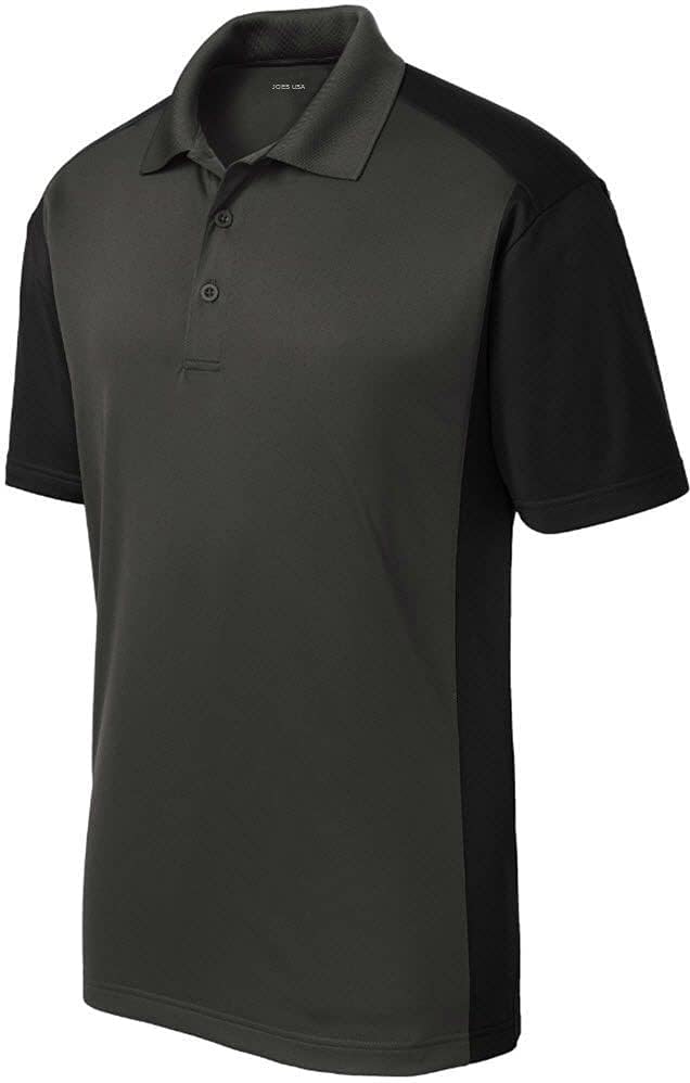 Joe's USA Mens Moisture Wicking Micropique Golf Polo Shirts in Sizes XS-4XL