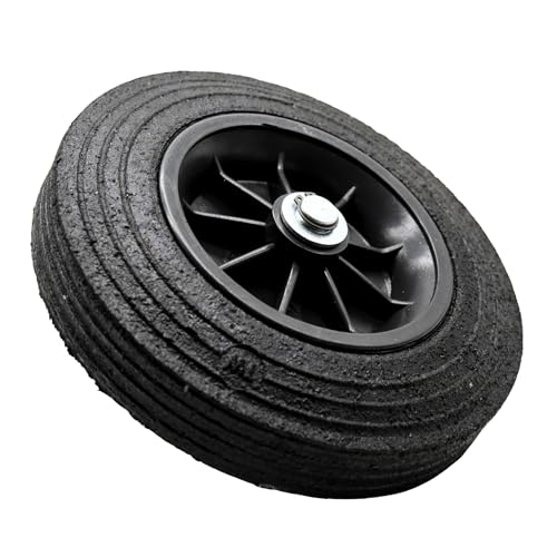 DOJA Barcelona Rueda para Valla Goma - Ø42 - Versatilidad - Rueda Carretilla Instalación Fácil con Desplazamiento Silencioso - Ruedas Goma Carretilla, Ecológicas de Caucho Reciclado para Portones