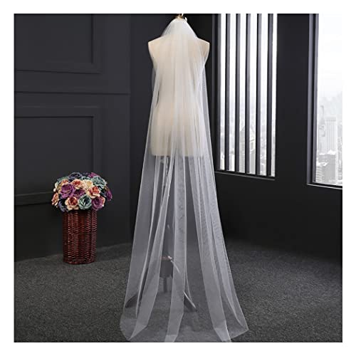 Wedity Velo da sposa con 1 strato di tulle