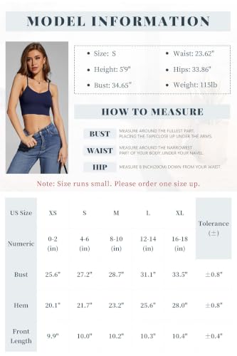 Image of Multi Pack Women's Cropped Tank Tops, Spaghetti Strap Camisoles