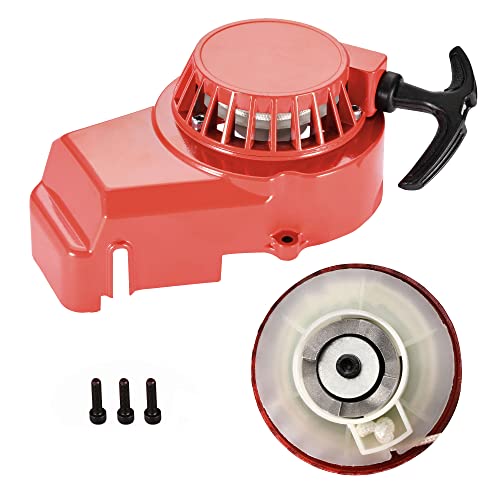Démarreur de remontage en alliage robuste pour pocket bike rouge