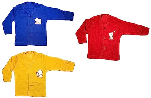 Image of TANGY Adorable Newborn Dress with Built-in Mittens for Extra Warmth and Style Top Set (Pack of 3)