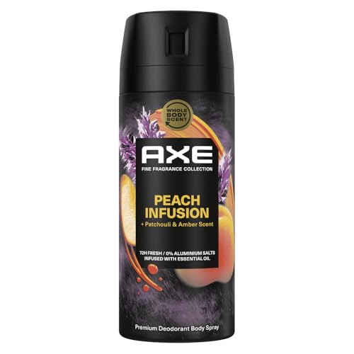 Axe Premium Body Spray Peach Infusion Deo senza sali di alluminio per 72 ore di freschezza 150 ml