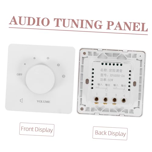 Interruptor de audio de pared blanco con regulador de volumen de 5 niveles PRETYZOOM 4
