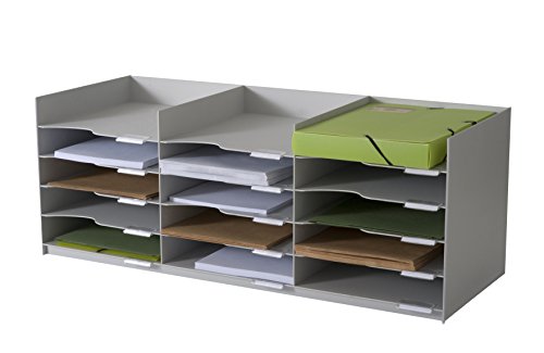 Equipement d'armoires 532.02 Paperflow : bloc classeur polystyrène gris