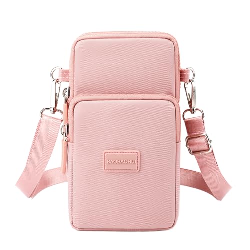 Sac Eniyou Pochette Femme Bandoulière Sacoche Pour Téléphone Portable (Rose)
