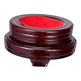 Design élégant : la surface de la base rotative à double couche en bois est lisse et magnifiquement conçue, dégageant un charme vintage qui met en valeur n'importe quel décor, base de boule de cristal de loup, support de boule de contemplation en bois
