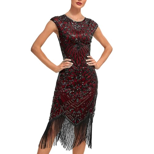 Robe costume de carnaval femme style Charleston années 20 confortable