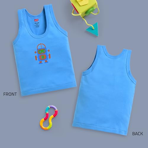 Image of LuvLap Baby Boys Regular Fit 100% Cotton Vest