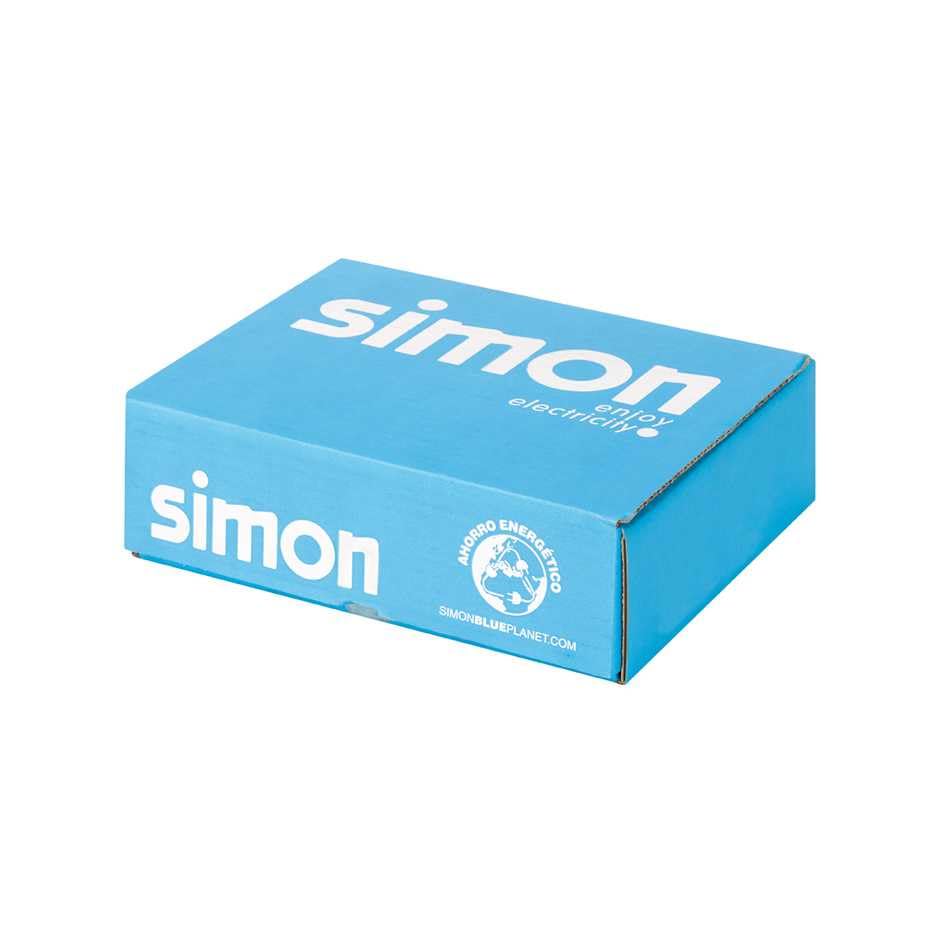 SIMON 51002302 – 036-boîte Einbaudose, Abschnitte, 3 mód Metall Edelstahl