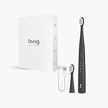 Fang Adult E1 Toothbrush|Electric Toothbrush With 3 Custom Modes For Sensitivity,Deep Cleaning&Teeth Whitening|Convenient Usb Charging|Developed In California,Suitable For All (Black),1 Piece
