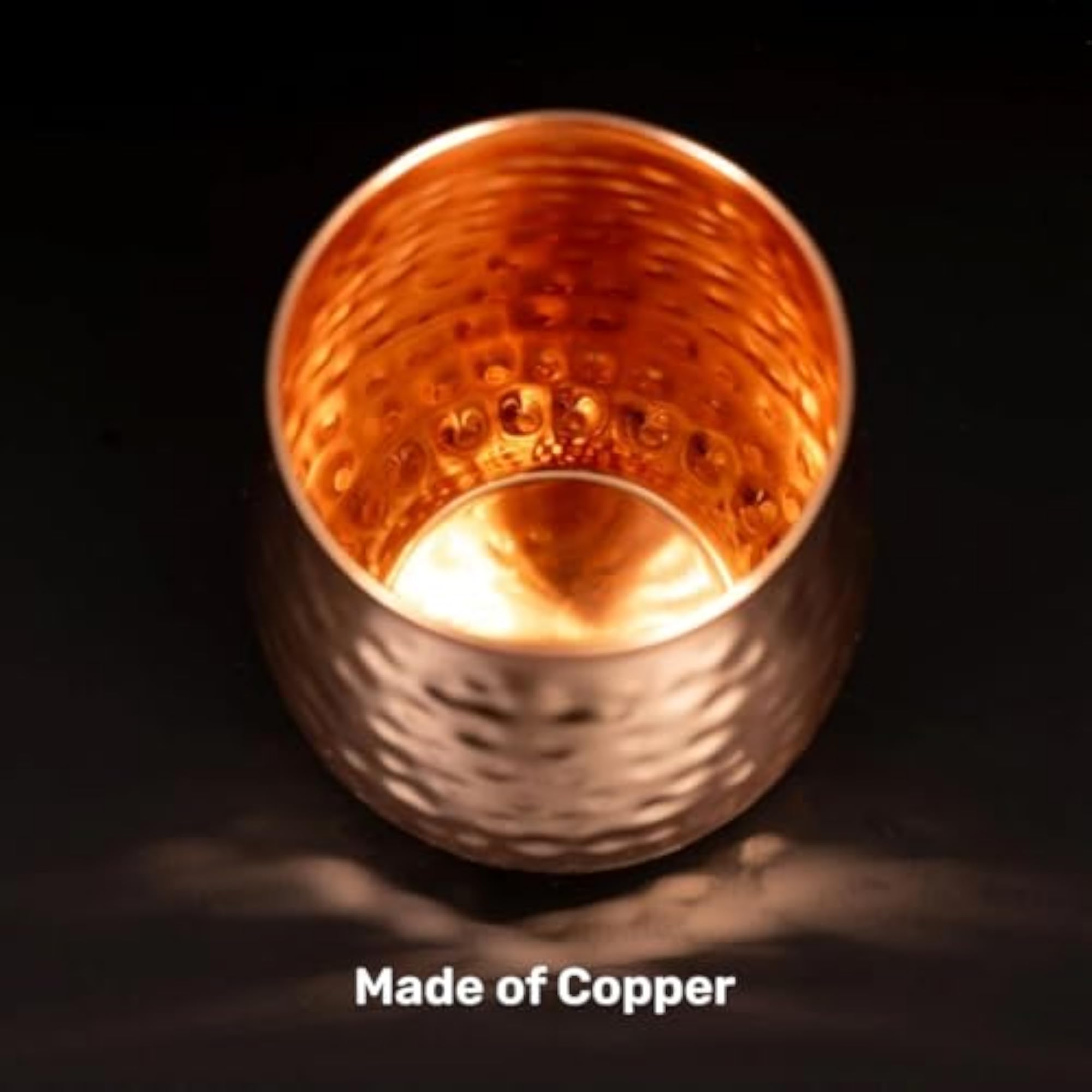 Customized Copper Glasses Diwali Set with Name Engraving