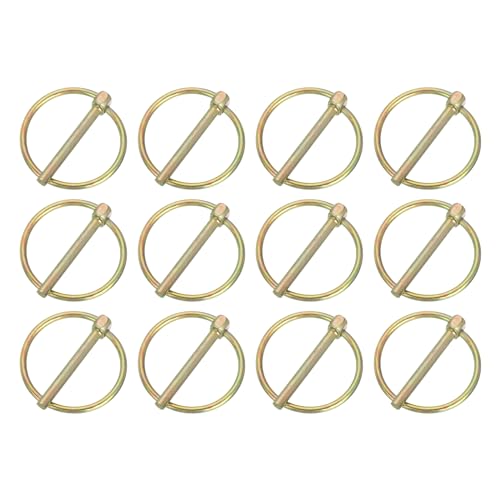 QUARKZMAN Perni Scatto Anello, 12pz 3/16 x 1-5/8 Acciaio Carbonio Zincato per Barca Kayak Canoa, Rimorchio Carrello Camion Tosaerba, Zinco