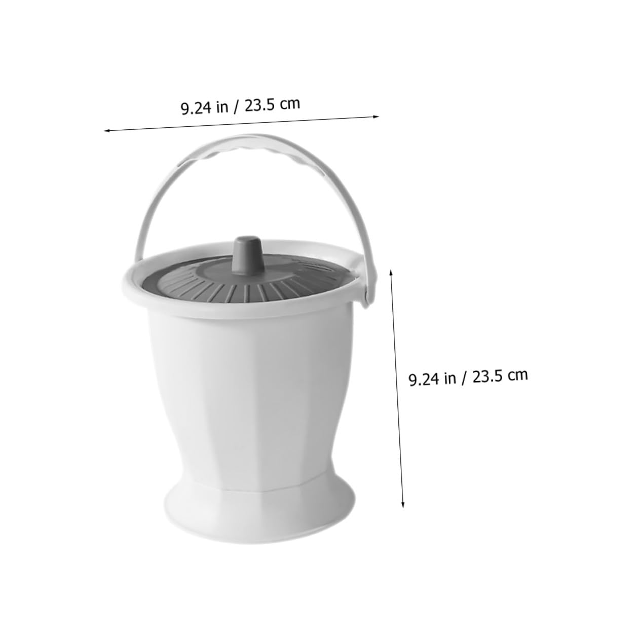 POPETPOP Vaso Usare, p e Urinare Portatile in Plastica Coperchio Facile per Adulti e Anziani, Adatto Casa e Viaggio