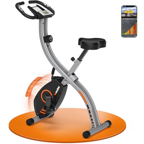 Wenoker Ergometer Heimtrainer Fahrrad klappbar, Heimtrainer 16 Magnetische...