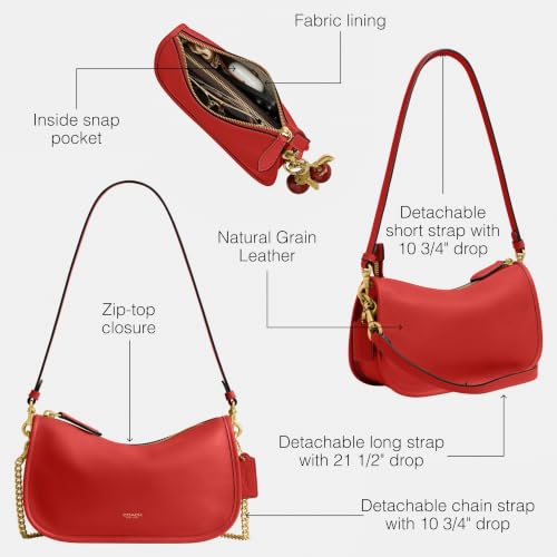 Image of Coach Women's Natural Grain Leather Waverly Bag