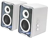Edifier QR30 Haut-Parleurs de Bureau Actifs avec Bluetooth V5.4, Effets Lumineux dynamiques. 30 Watts RMS - Blanc Edifier QR30 Haut-Parleurs de Bureau Actifs avec Bluetooth V5.4, Effets Lumineux dynamiques. 30 Watts RMS - Blanc
