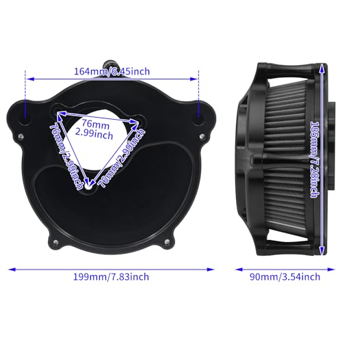 HDBUBALUS CNC M8 Air Intake System