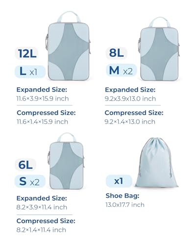 Bagsmart Compression Packing Cubes For Travel thumb #1