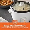 Geepas Rice Cooker, 0.6L | Electric Rice Cooker with Keep Warm Function, Automatic Cooking, Non-Stick Inner Pot | Includes Measuring Cup, Spatula & Glass Lid | 300W, 2 Year Warranty