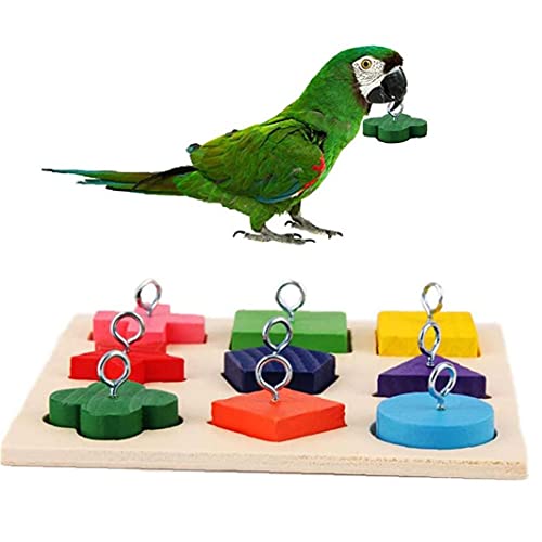 NIDONE Vogel Houten Blok Speelgoed Papegaai Intelligentie Training Educatief Speelgoed Spelen Foerageringbenodigdheden… - Afbeelding 8
