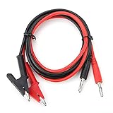 100 nuevo y de alta calidad. Clip de cocodrilo aislado Cable de prueba Sondas reemplazables Puntas Kit de accesorios Cables de multímetro digital para osciloscopio