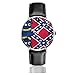 Produktbild PecoStar North Carolina State Flag Herren/Damen Lederband Uhren Business Analog Quarz Wasserdicht Armbanduhr Casual Armbanduhr mit Lederband