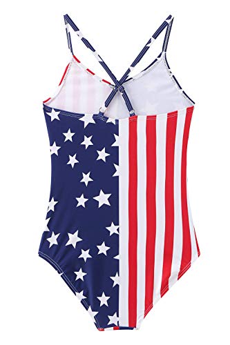 Image of Moon Tree Girls One Piece Swimsuits Ruffle Swimwear Beach Bathing Suit 2-14 Years