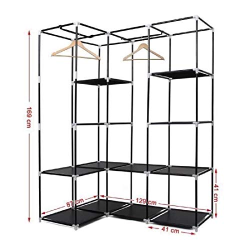 Maison Exclusive - Kledingkast opvouwbaar 110x45x175 cm stof crème