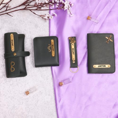 Image of ncgifts Personalized Leather Wallet Gift Hamper for Men | Gift for Man |Gifts for Man|Personalised Gifts for Men| Christmas Gifts | Secret Santa Gifts for Office Colleagues