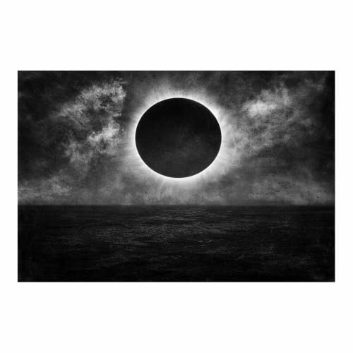 Paysage marin éclipse affiche de décoration pour chambre et salon moderne