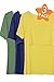 Smallshow 3 Pcs Maternity Nursing T-Shirt Nursing Tops,Navy-Yellow-Green,Large
