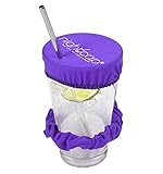 NightCap Drink Cover Scrunchie, 2 Pack- The Reusable Drink Spiking Prevention Scrunchie As Seen on Shark Tank- Purple