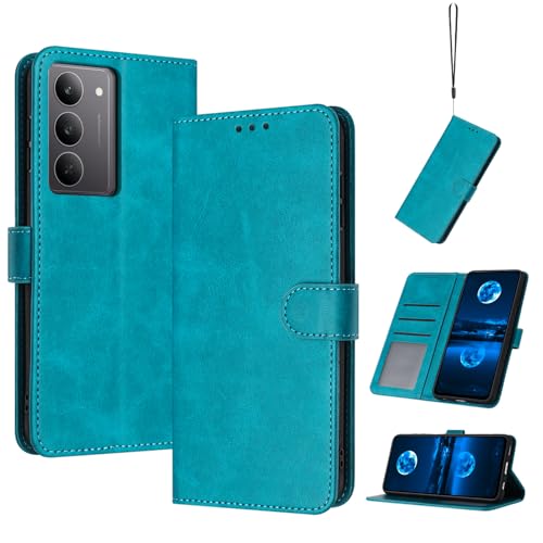 �X�}�z�P�[�X �Ή��@�� for Realme C75 4G / V60 Pro / 14X,�Ή��@�� for Realme Narzo 80X �}�O�l�b�g���� �t���b�v�X�^���h �J�[�h�X���b�g �ϏՌ� PU���U�[ �E�H���b�g�J�o�[ Green