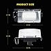 LED License Plate Light For Nissan 350Z 370Z GT-R Versa Cube Leaf & Infiniti G25 G35 G37 Q40 Q60 Tag Lamp Assembly, 6000K White 2PCS