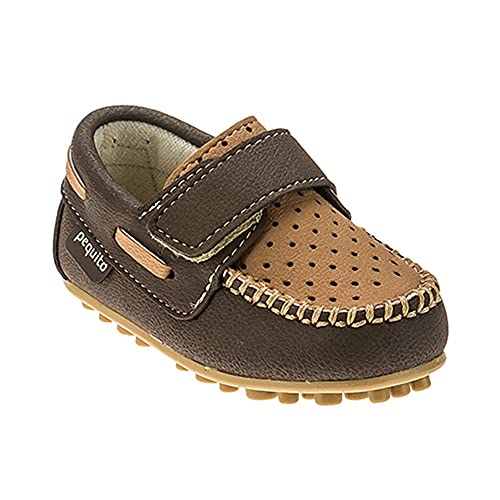 Mocassim Infantil Baby Menino Bicolor Marrom (18)