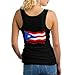 (Puerto-PR-Sate) Flag Funny Women's Sports Tank Tops Workout Athletic Running Sleeveless Shirts XL