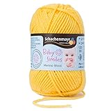Nadelstärke: 3-3,5 mm, Lauflänge: 85m/25g, Maschenprobe (10x10 cm): 28M x 44R, Durchschnittlicher Verbrauch: Mütze: 25g, Babypullover: 140g, Babysöckchen: 20g