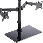 ErGear Dual Monitor Stand pour 13”- 32” Écran, support de bureau à double bras autonome avec base robuste, support d'écran double jeu17,6lbs/bras
