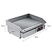 GOTOTOP Plancha Eléctrica de Acero Inoxidable para Encimera Parrilla Comercial y Profesional...