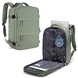 bergsalz Mochila Viaje Cabina Avion 40x20x25 Ryanair,Mochila 40x30x20 Cabina Ordenador Portatil Al Vacio,Bolsa Viaje 40x30x20 Integrado Compresion Al Vacio Verde Grisáceo