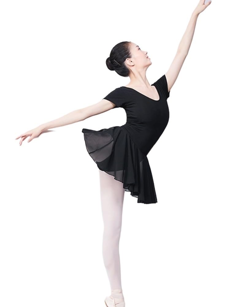 Falda Ballet Mujer,Ropa de Danza Femenina Mallas de Ballet con Lazo, Vestido Baile, Mallas Gimnasia Manga Larga, Monos algodón Rosa