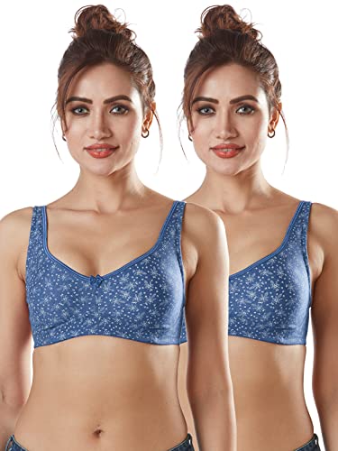 Image of SONARI Women's Non-Padded Non-Wired Full Cup Bra Pack of 2