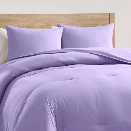 Nestl Full Size 3 Piece Solid Comforter Set – Lavender by Nestl - Used condition - Image 5