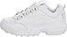 Fila Men's Strada Disruptor fashion sneakers, White/White/White, 8.5 US