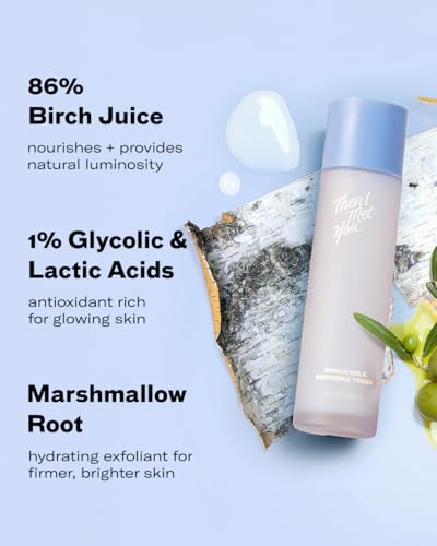 Then I Met You Birch Milk Refining Toner, Exfoliating & Hydrating Face Toner with Birch Juice, AHAs & PHAs, Vegan & Clean Skincare, 3.38 oz - Image 6