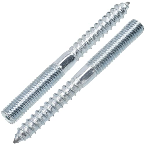 AERZETIX - C75908 - Lot de 12 Vis à double filetage M12x120 mm - goujon patte à vis - en acier