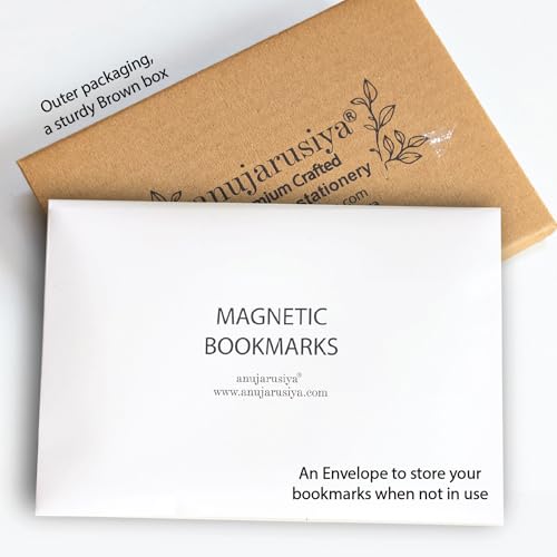 Image of Antara Travel Magnetic Bookmarks with Quotes | Digitised Handpaintings | Laminated Matte Finish | Set of 6 | 1.5 inch X4.6 inch |Best Gift for bibliophiles