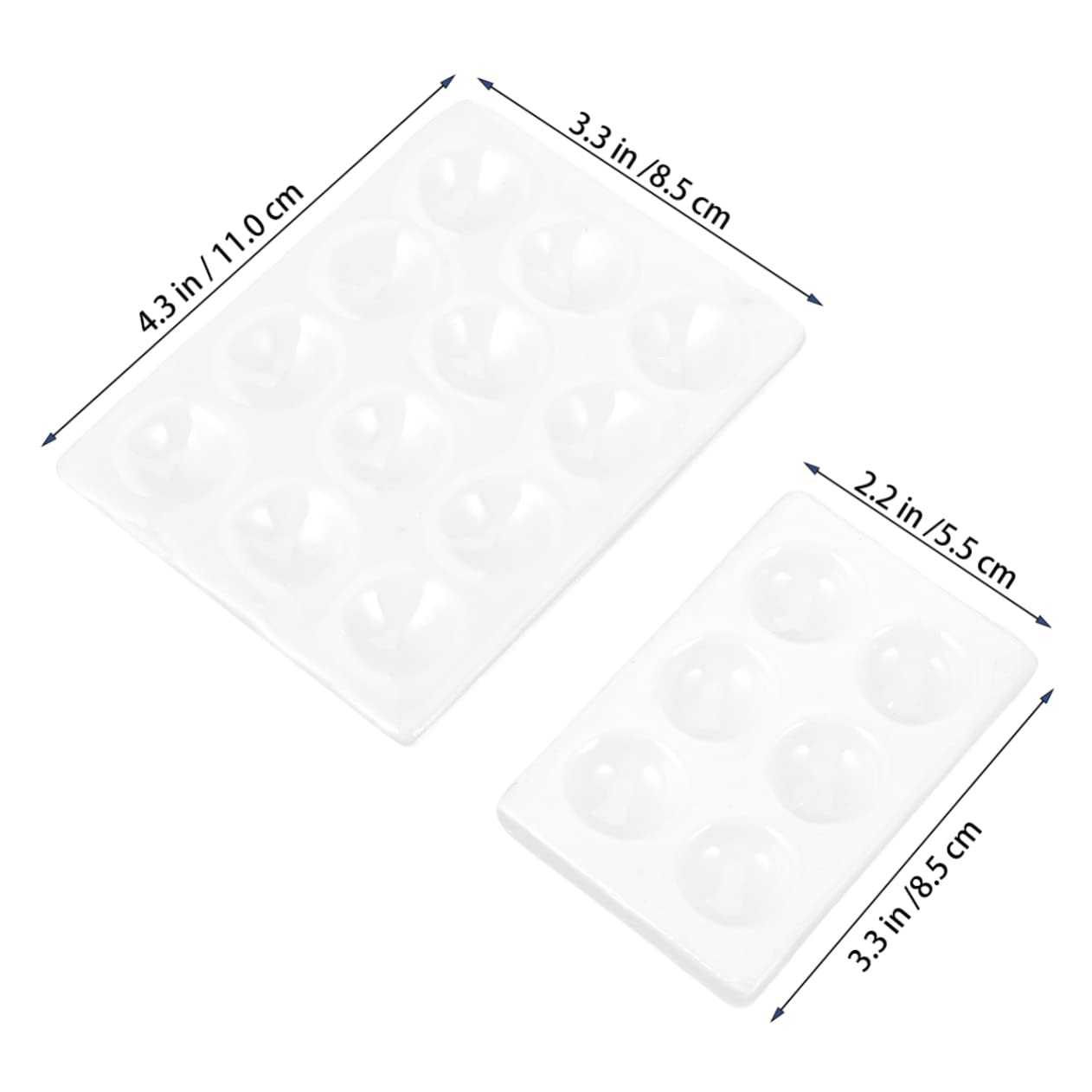 FUNOMOCYA Porcelain Reaction Plate Set 4pcs Chemical Reaction Plate Spot Board Ceramics for Educational Labs