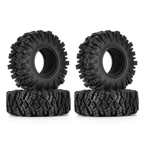 INJORA 1.9 Inch Tyres - 106 x 38 mm Kraken Claw Mud Terrain Tyre for SCX10 PRO TRX4 FCX10 1/10 RC Crawler Car Upgrade